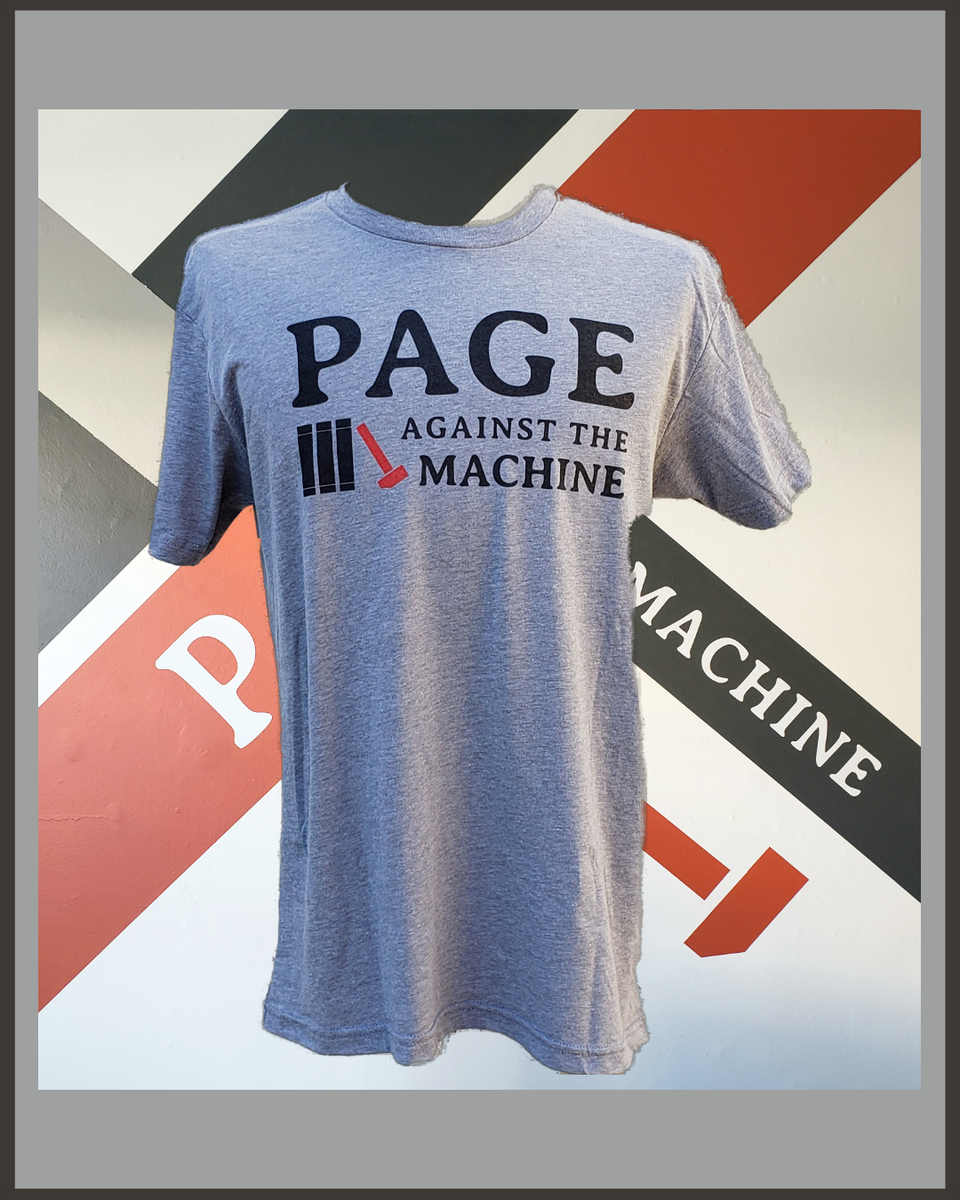 PATM Logo T-Shirt-Grey Unisex – Page Against The Machine